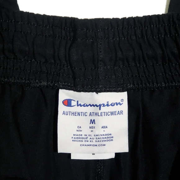 Champion Mens Lightweight Jogger Lounge Pants Black C-patch Logo Medium NWT - Picture 9 of 9